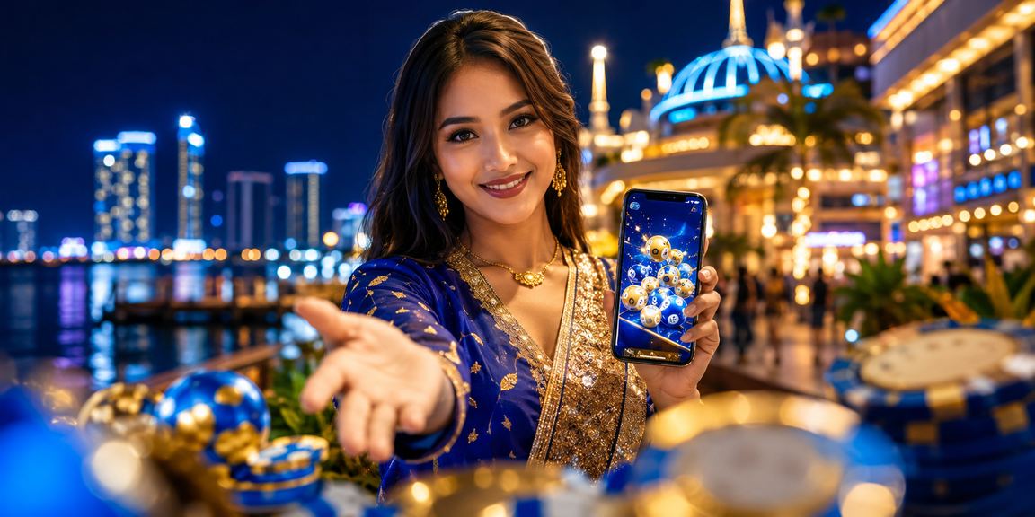 Pemain menikmati permainan loteri dan roulette di Johor Malaysia